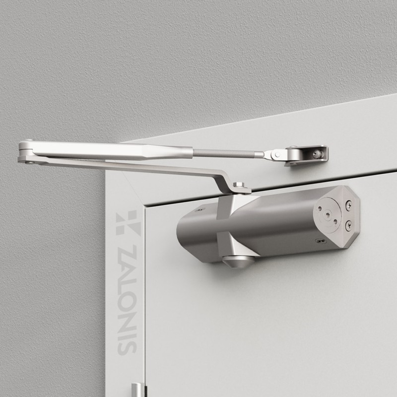 OVERHEAD DOOR CLOSER / FIRE PROOF / SILVER / MAX LOAD 120KG