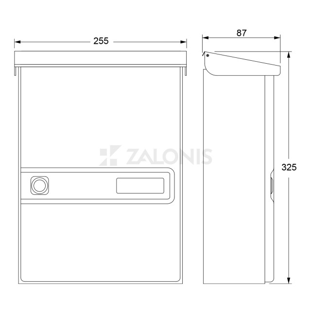 LETTERBOX COLONIA m.004 / MAT BLACK