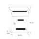 LETTERBOX m.002 GALAXY ABS / MATT BLACK