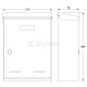 LETTERBOX NANO m.006 / MATT INOX / STAINLESS STEEL