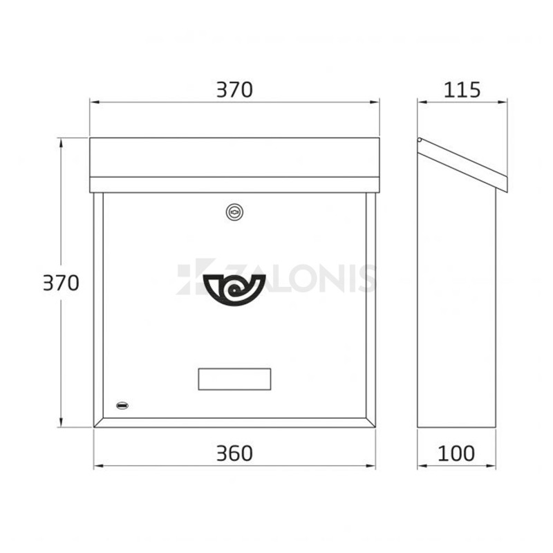 LETTERBOX BUZON / BLACK LETTERBOXES
