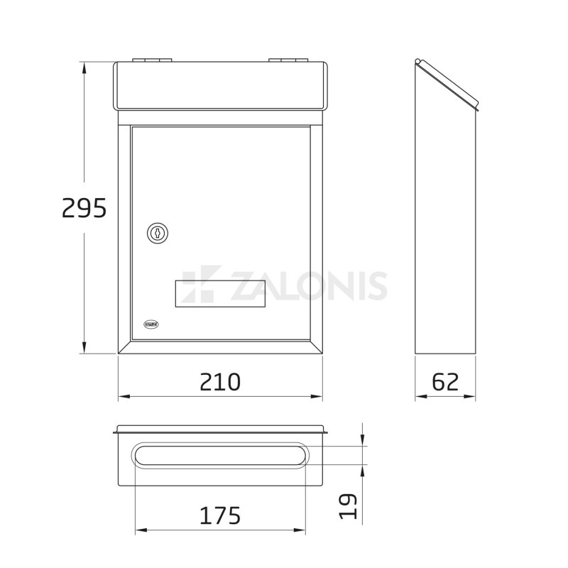 LETTERBOX BUZON MINI / BLACK LETTERBOXES