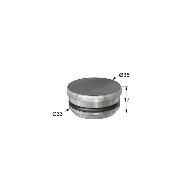 INSERT TUBE D.35 CAP / INOX 
