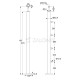 ΣΕΤ ΚΟΛΩΝΑ Φ.42.4x2mm ΜΕ ΒΑΣΗ / INOX 304