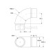 ΣΥΝΔΕΣΜΟΣ ΓΩΝΙΑ ΓΙΑ ΣΩΛΗΝΑ Φ.42.4x2 mm ΕΞΩΤΕΡΙΚΗ / INOX 304