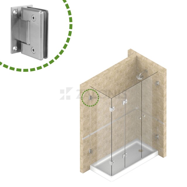 CRYSTAL DOOR HINGE 8-12mm