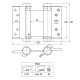 DOUBLE EFFECT SPRING HINGE 100 / NICKEL