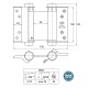 DOUBLE EFFECT SPRING HINGE 100 / MAT INOX DOUBLE EFFECT HINGES