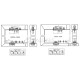 UPPER AND LOWER DOOR PIVOTS / 200kg