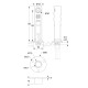 PIVOT HINGE SET FOR VERTICAL BLINDS