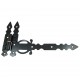 DECORATIVE T-HINGE / LEFT PAIR ANTIQUE DECORATIVE  T-HINGES