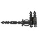 DECORATIVE T-HINGE / RIGHT PAIR ANTIQUE DECORATIVE  T-HINGES