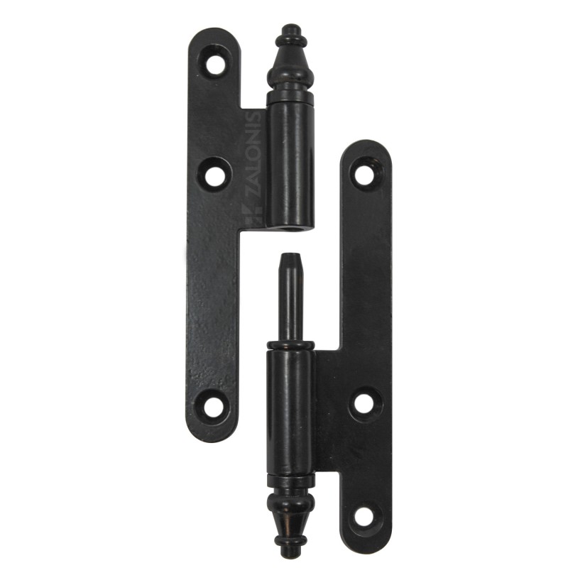 LIFT-OFF DECORATIVE HINGE 110 / RIGHT / MAT BLACK STEEL LIFT OFF HINGES