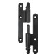 LIFT-OFF DECORATIVE HINGE 110 / RIGHT / MAT BLACK STEEL LIFT OFF HINGES