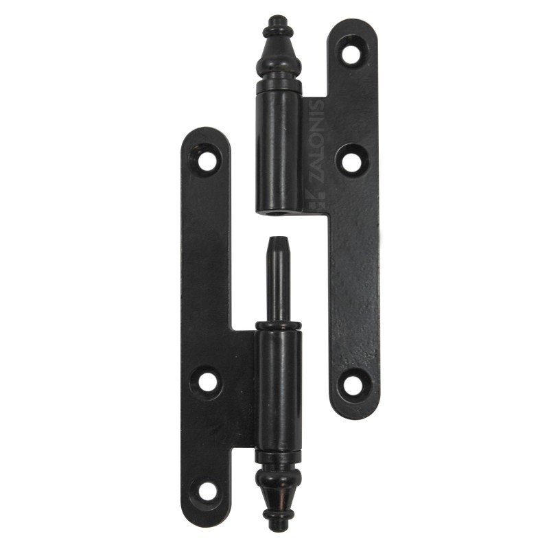 LIFT-OFF DECORATIVE HINGE 110 / LEFT / MAT BLACK STEEL LIFT OFF HINGES