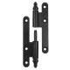 LIFT-OFF DECORATIVE HINGE 110 / LEFT / MAT BLACK STEEL LIFT OFF HINGES
