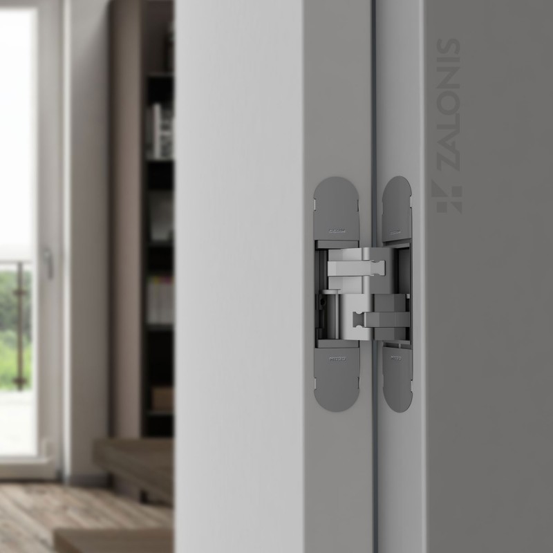 3D ADJUSTABLE CONCEALED DOOR HINGE 160x32 / NICKEL