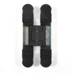 3D ADJUSTABLE CONCEALED DOOR HINGE 128x22 / MAT BLACK