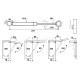 COMFERUT GAS PISTON / 247mm
