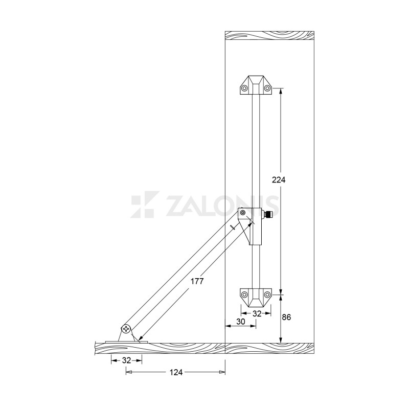 BAR DOOR LID STAY MECHANICAL LIFTING HINGES