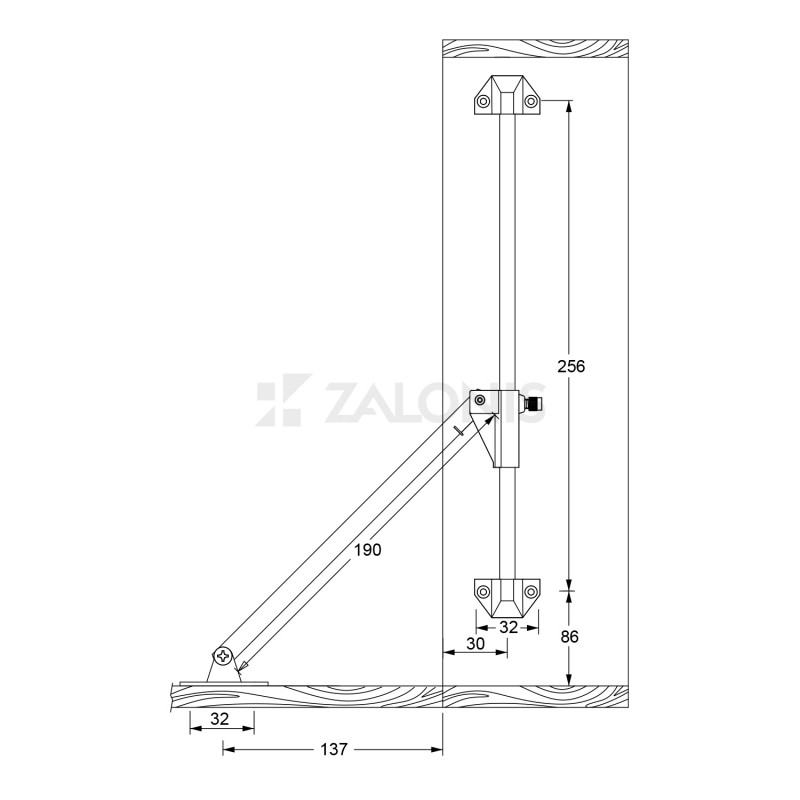 BAR DOOR LID STAY MECHANICAL LIFTING HINGES