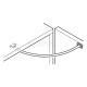 PLASTIC OPENING ANGLE RESTRAINT / GRAY