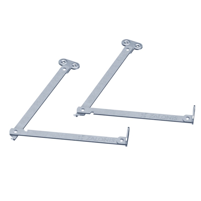 NICKEL LID STAY (PAIR) MECHANICAL LIFTING HINGES