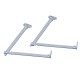 NICKEL LID STAY (PAIR) MECHANICAL LIFTING HINGES