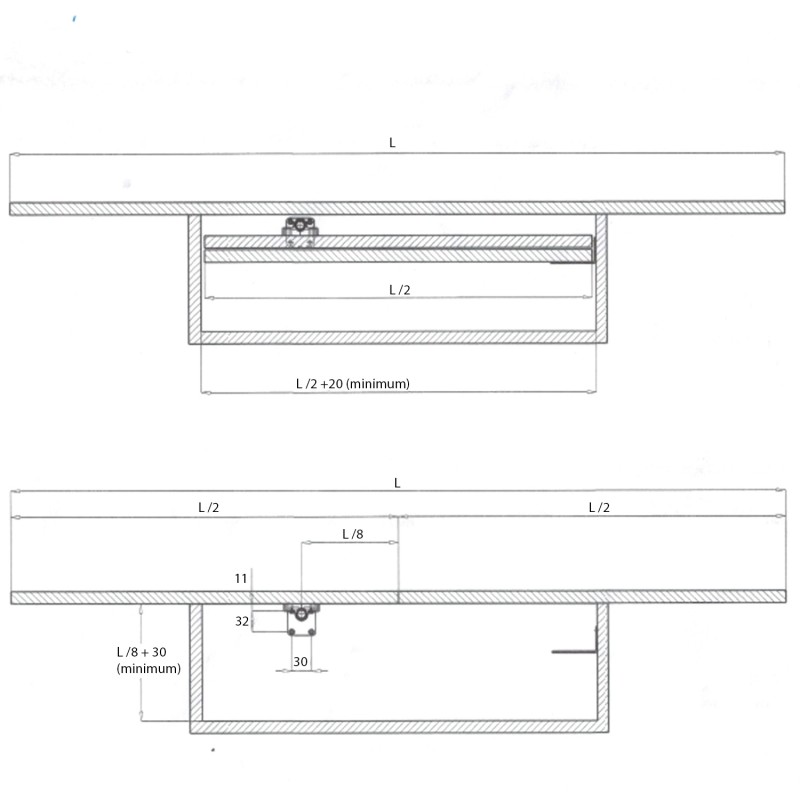 ROTATING SUPPORT FOR FOLDING LEAF