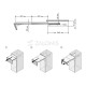 EXTENSION DRAWER-TABLE SLIDER 54 / TABLE 84 / 55kg TABLE, IRONING, FITTING