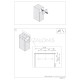 EXTENSION DRAWER-TABLE SLIDER 54 / TABLE 84 / 55kg TABLE, IRONING, FITTING