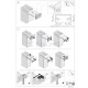 EXTENSION DRAWER-TABLE SLIDER 54 / TABLE 84 / 55kg TABLE, IRONING, FITTING