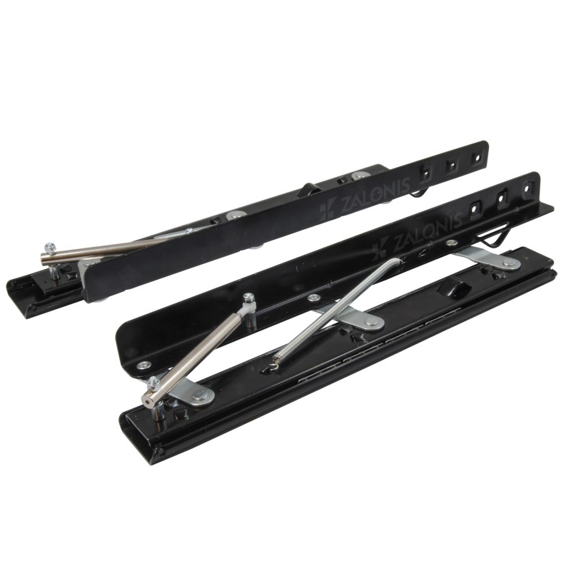 TABLE TOPS LIFT SLIDE RAILS WITH BRAKE / 32 CM EXTENSION / BLACK LEAF RUNNERS FRAME TABLES