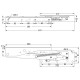 COFFEE TABLE DESK LIFT UP MECHANISM SOFT OPEN-CLOSE - H.250 / BLACK