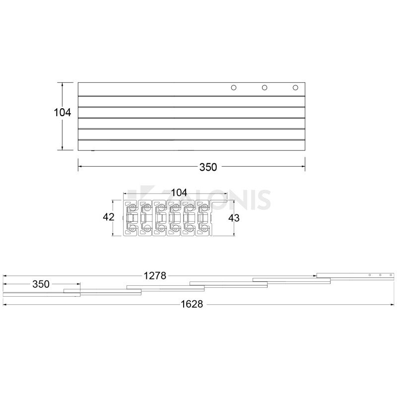HYPER-EXTENSION TABLE SLIDING SYSTEM 35 / 163