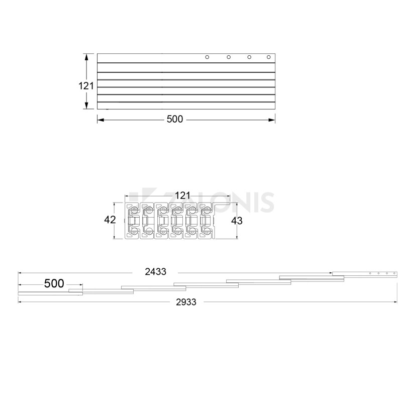 HYPER-EXTENSION TABLE SLIDING SYSTEM 50 / 293