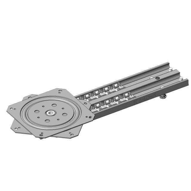 MECHANISM FOR SLIDING AND ROTATING SURFACES /155x155x11 / 60mm