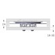 MECHANISM FOR SLIDING AND ROTATING SURFACES /155x155x11 / 60mm ROTATING PLATES