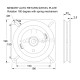 MEMORY AUTO RETURN SWIVEL PLATE 196x196 / 120Kg / 180° ROTATING PLATES