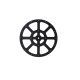 ROTATING PLASTIC PLATE WITH BEARING / D.300 / 100Kg