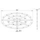 ROTATING PLASTIC PLATE WITH BEARING / D.600 / 200Kg ROTATING PLATES