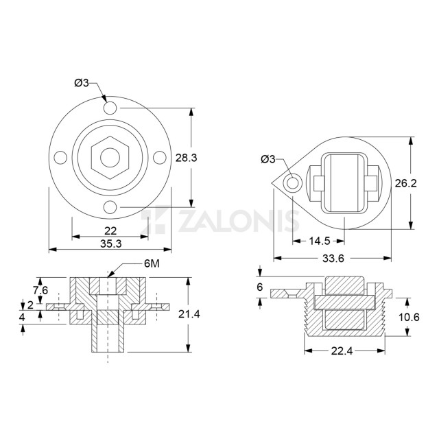 ADAPTATING ROTATING WHEEL SYSTEM / 100Kg