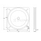SWIVEL PLATE 245x245 / 230kg / BLACK