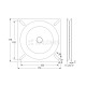 SWIVEL PLATE 175x175 / 150kg / BLACK