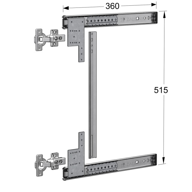 POCKET DOOR SLIDES EMKW m.802 / 36 cm