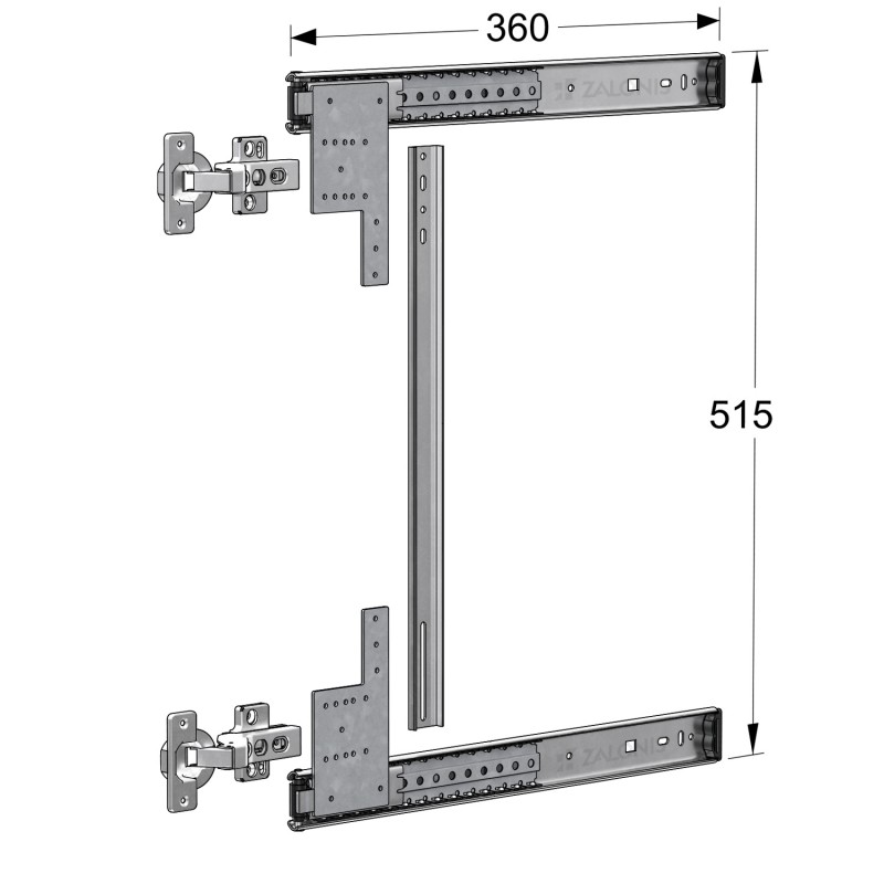 ΟΔΗΓΟΣ POCKET DOOR EMKW m.802 / 36 cm