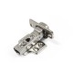 D.35 EMKW CABINET HINGE INOX 304 / SOFT CLOSE / HALF OVERLAY / 2D D.35 EMKW  INOX 304 / SOFT CLOSE - 2D