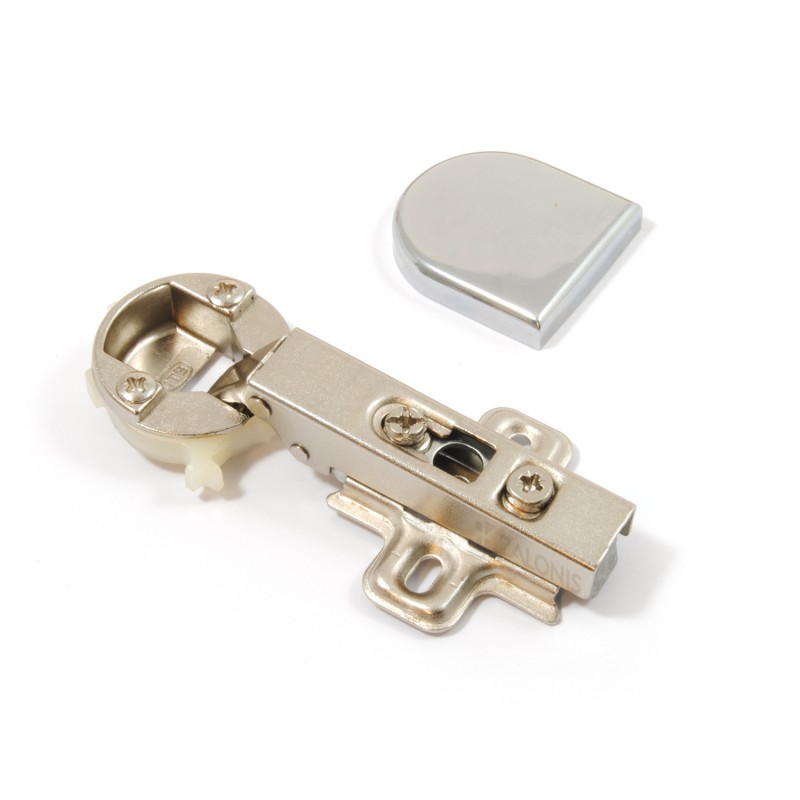 GLASS HINGE D.35 FULL OVERLAY / CHROME