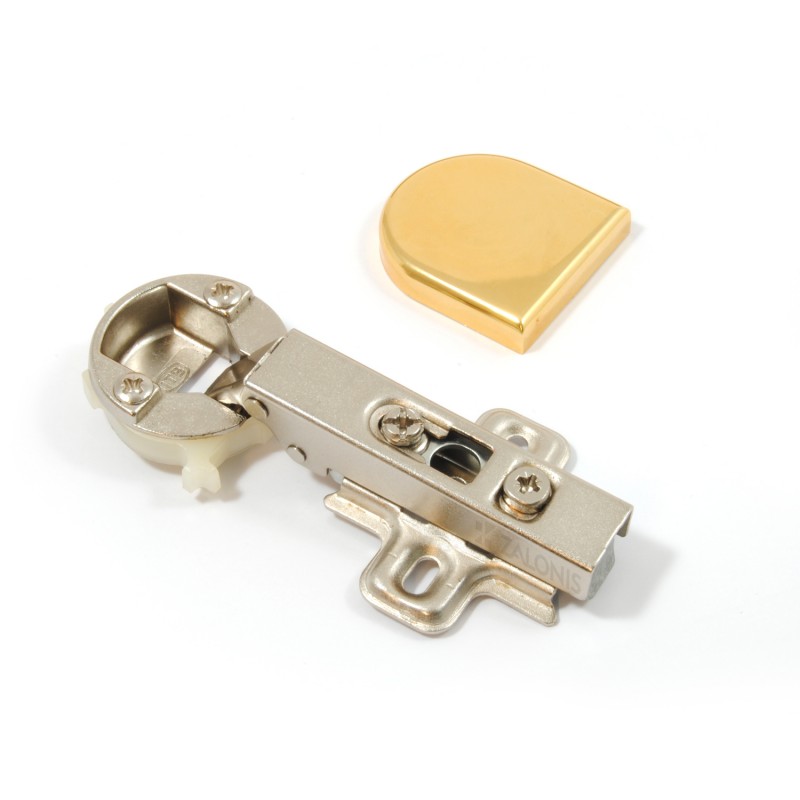 GLASS HINGE D.35 FULL OVERLAY / GOLD
