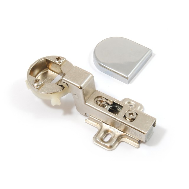 GLASS HINGE D.35 FULL INSET / CHROME